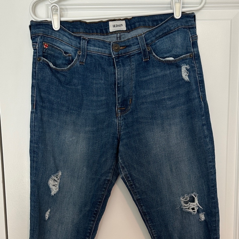 Hudson Jeans Distressed Natalie Super Skinny Jeans size 30 - Picture 2 of 5